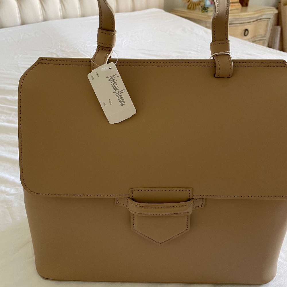 Neiman Markus top handle flap purse